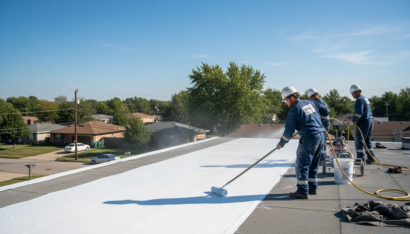 Commercial roof coating in Dublin, VA near me